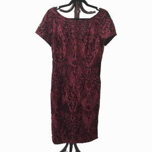 Js Collections embroidered cocktail dress